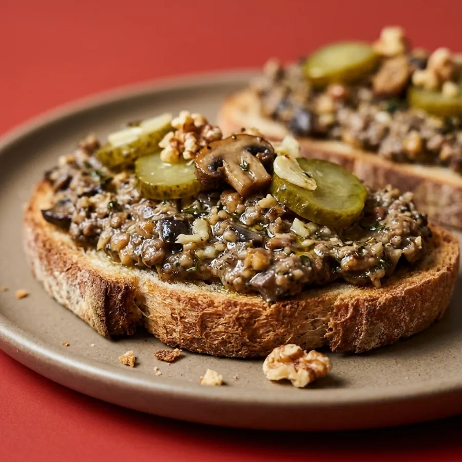 Mushroom and walnut pâté toasts, photo 2