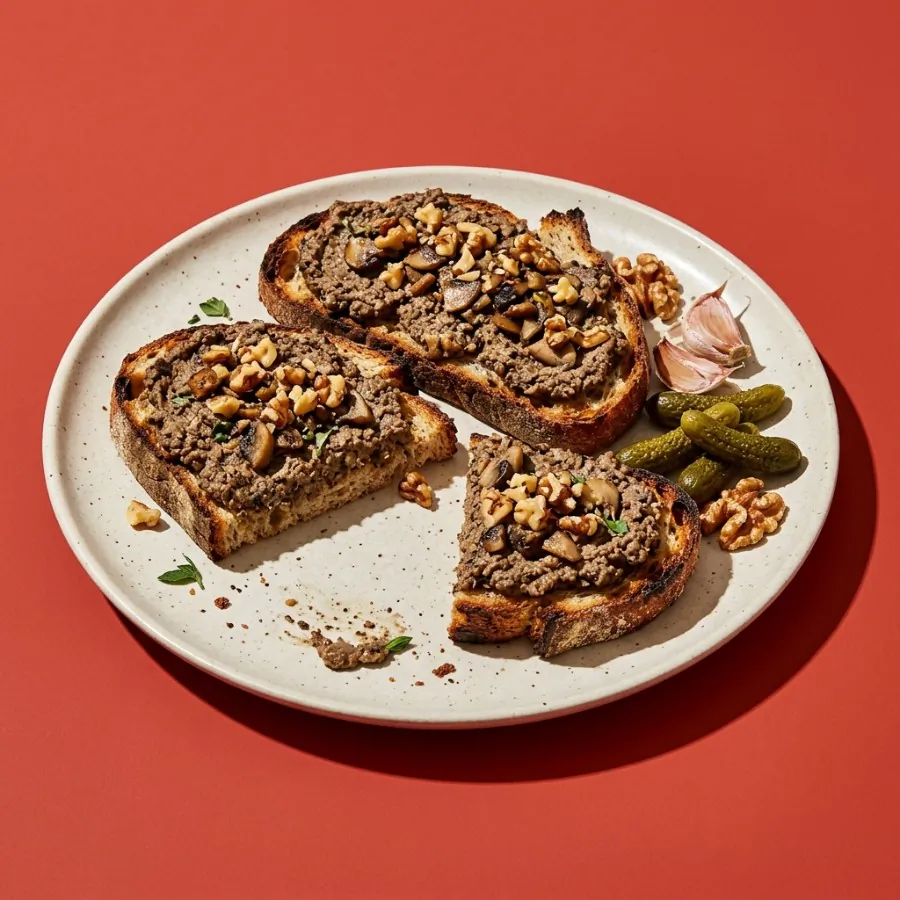 Mushroom and walnut pâté toasts, photo 3