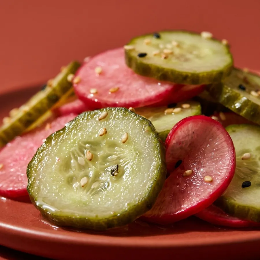 Pickled radish and cucumber, photo 2