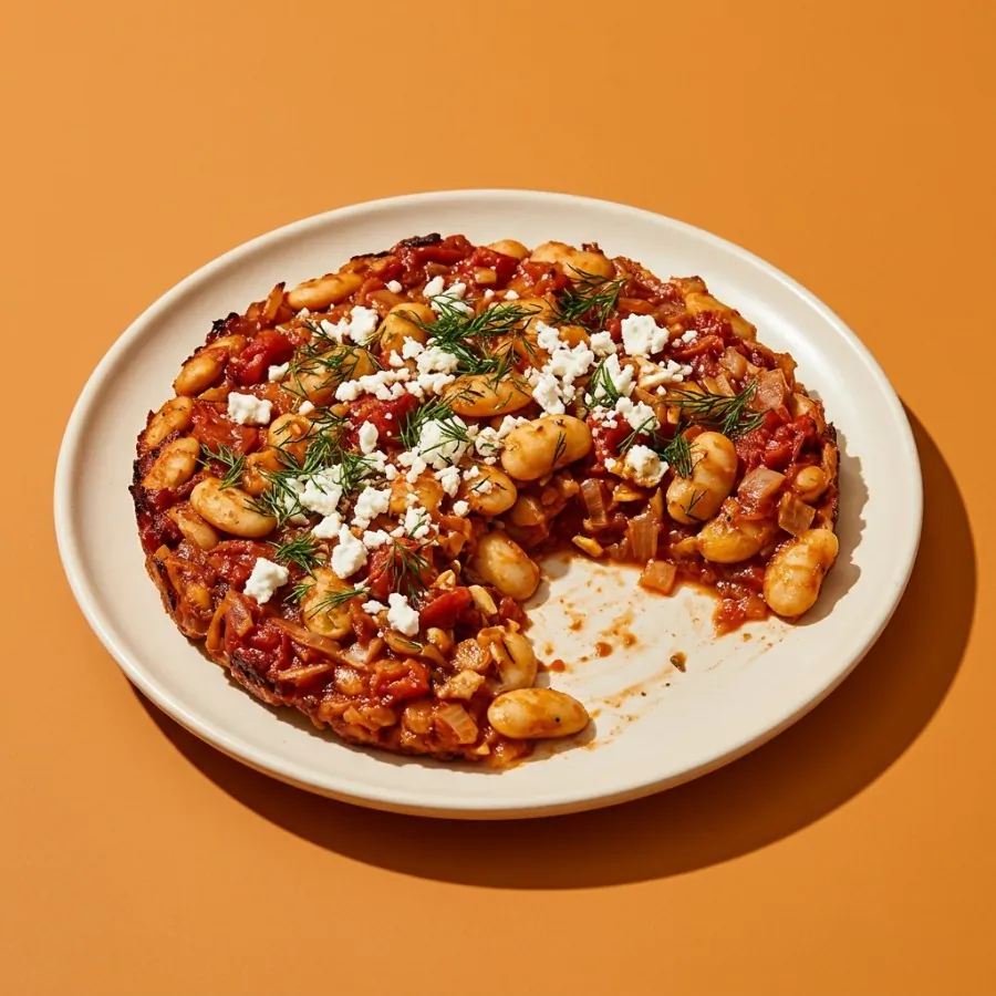 Baked butter beans with feta and dill, photo 3