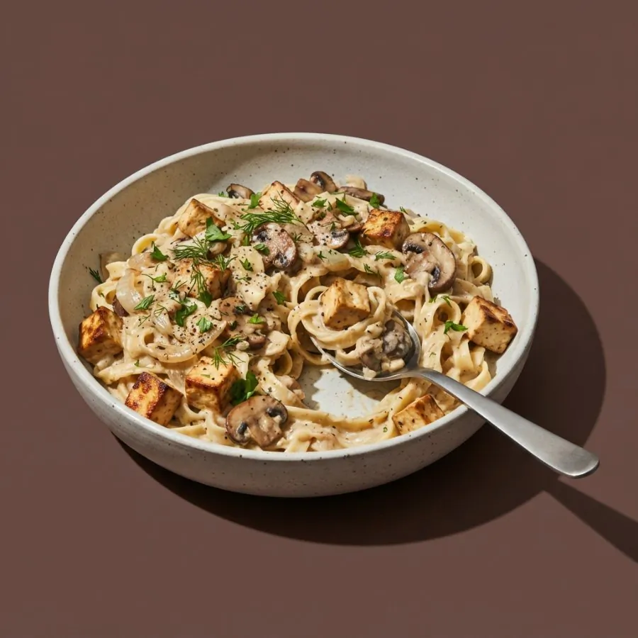 Tofu and mushroom stroganoff, photo 3