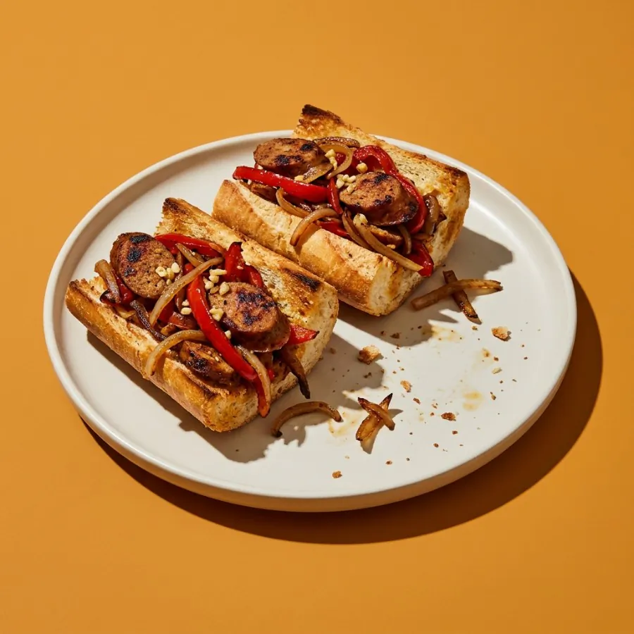 Sausage and pepper baguettes, photo 3