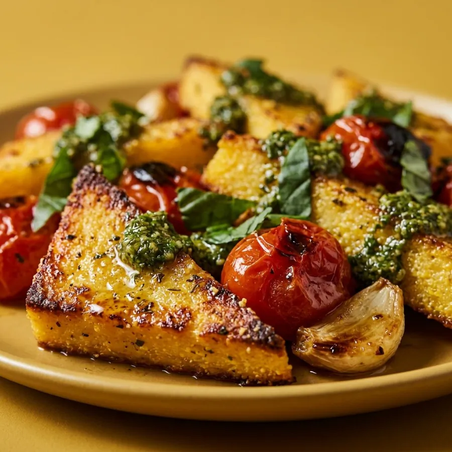 Crispy polenta wedges with roast tomatoes, photo 2