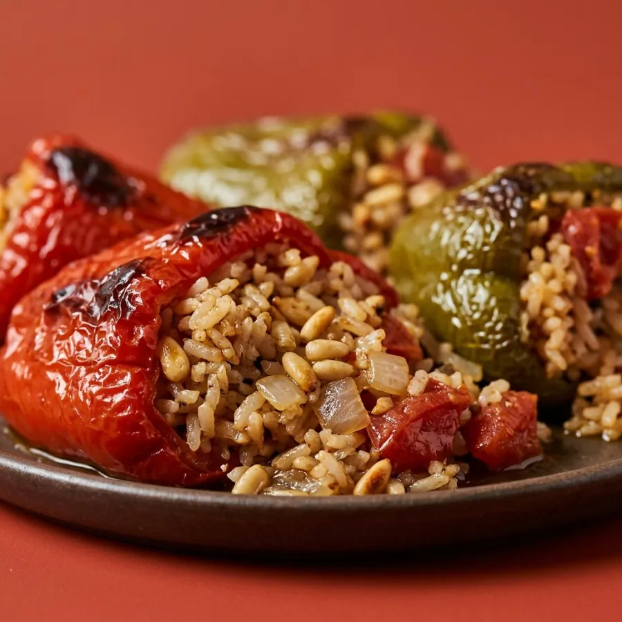 Rice-stuffed peppers with pine nuts, photo 2