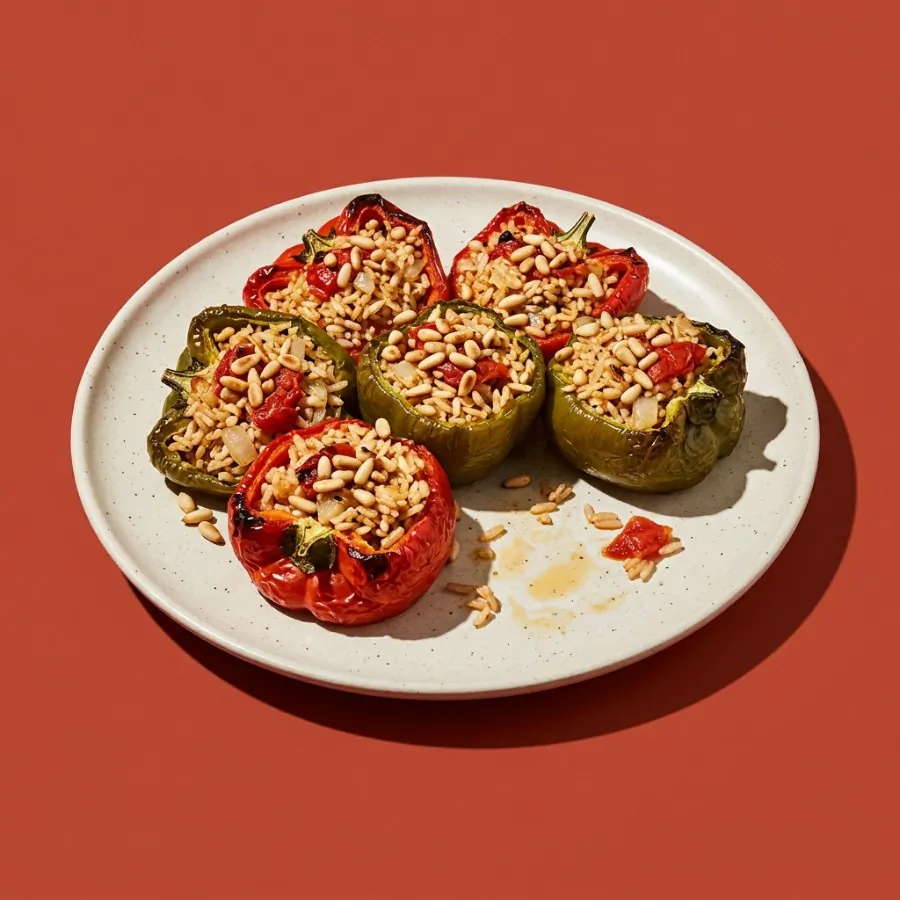 Rice-stuffed peppers with pine nuts, photo 3