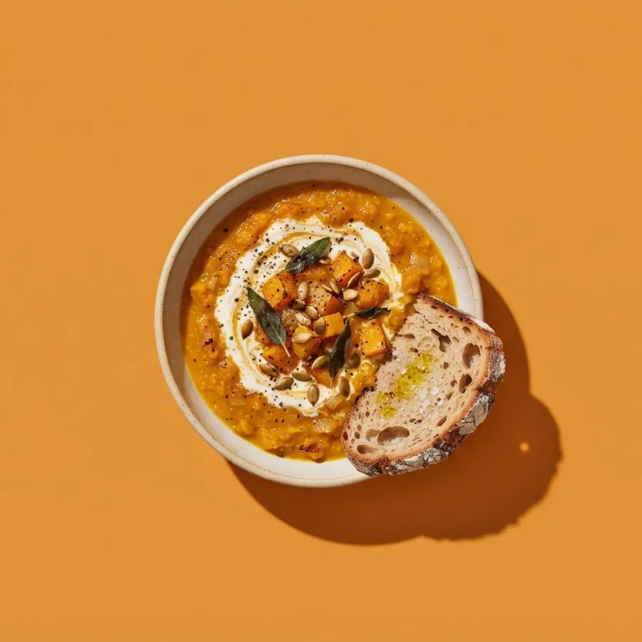 Roast squash and sage soup