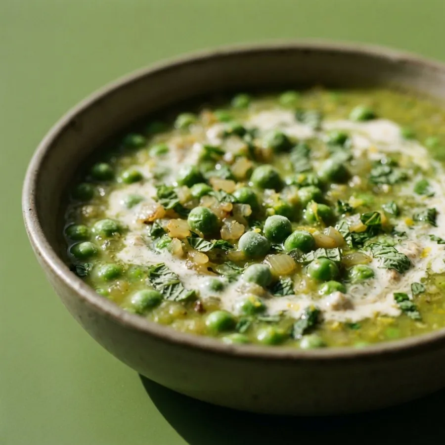 Pea and mint soup, photo 2