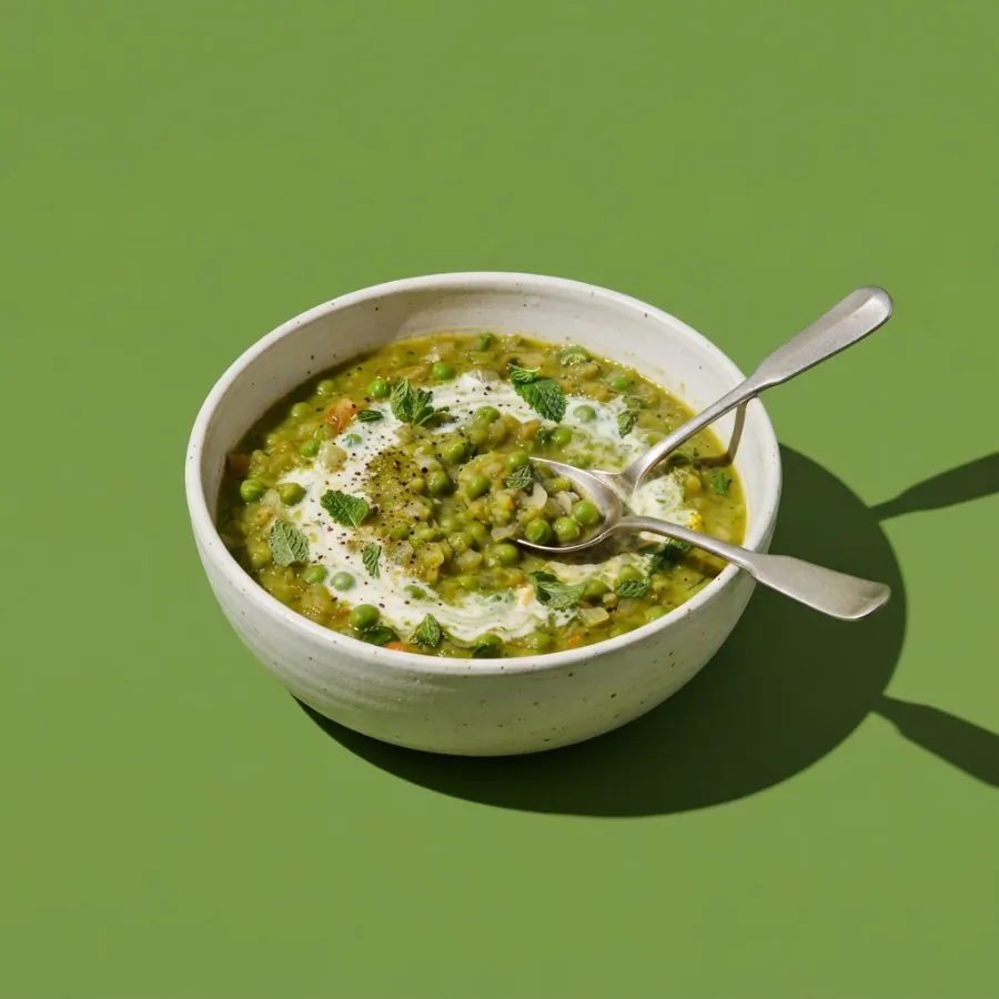 Pea and mint soup, photo 3