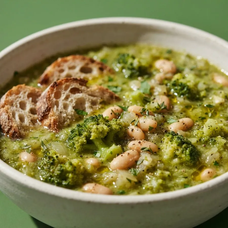 Broccoli and white bean soup, photo 2