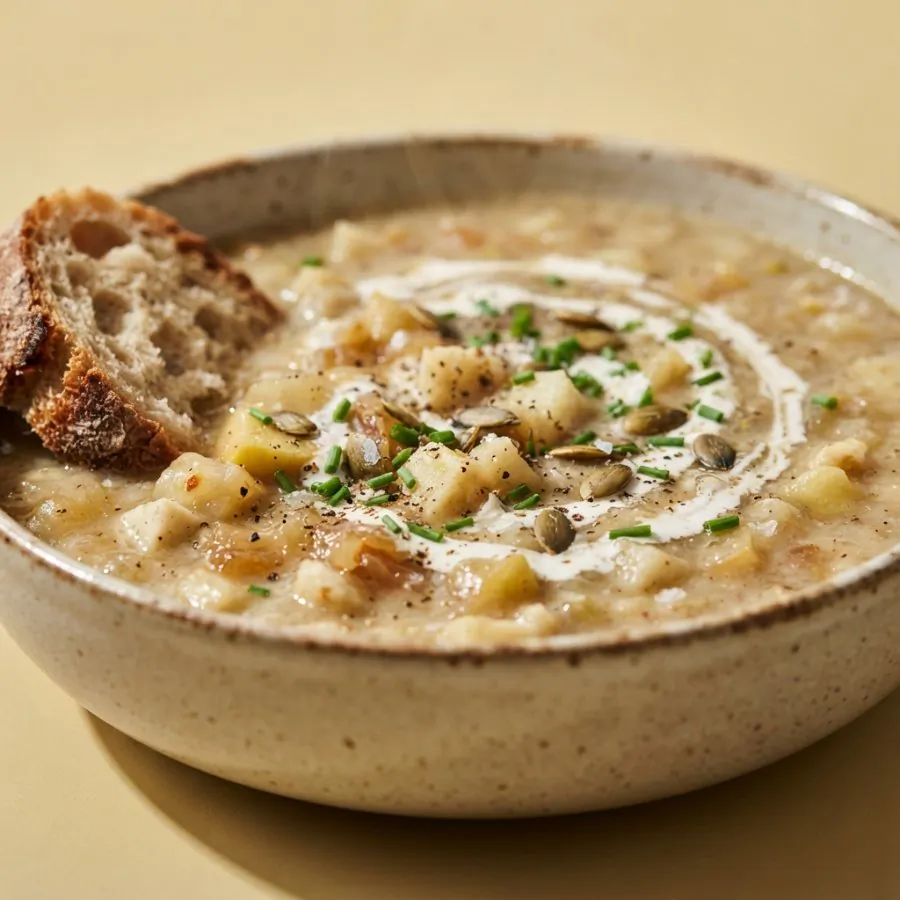 Celeriac and apple soup, photo 2