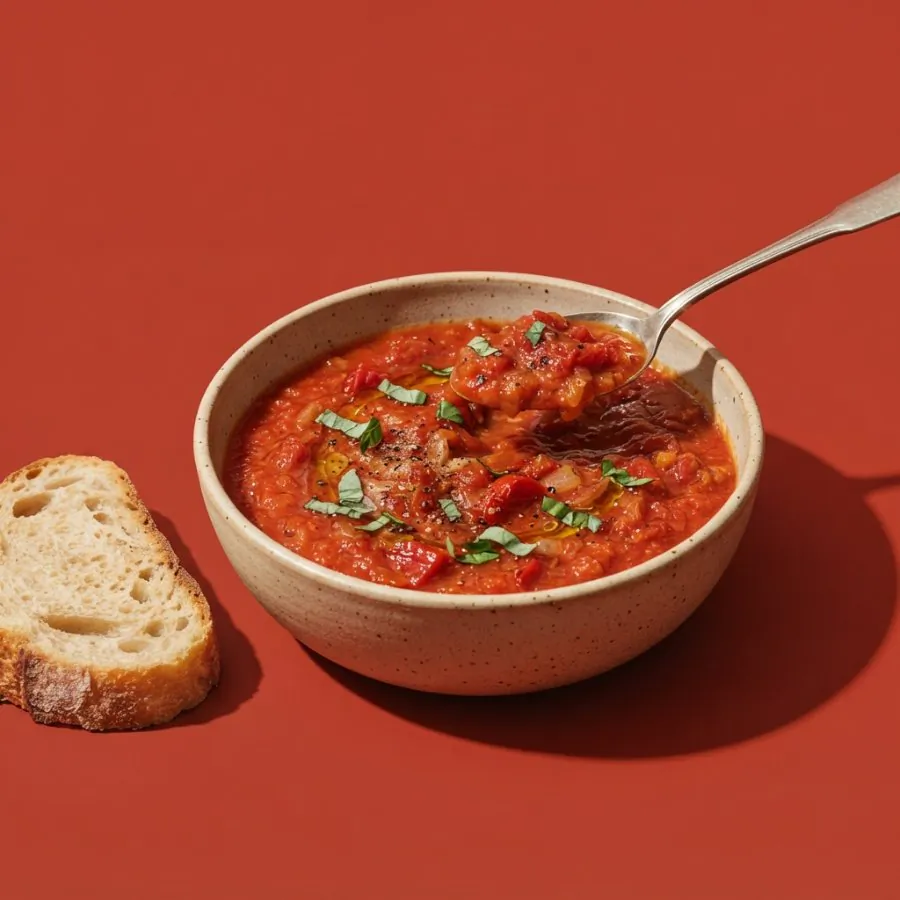 Tomato and red pepper soup, photo 3