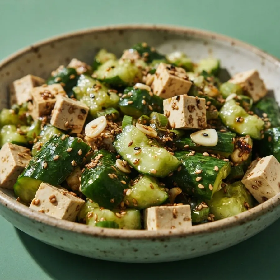 Smashed cucumber and sesame salad, photo 2