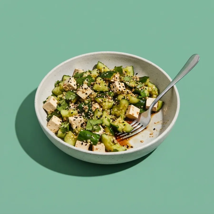 Smashed cucumber and sesame salad, photo 3