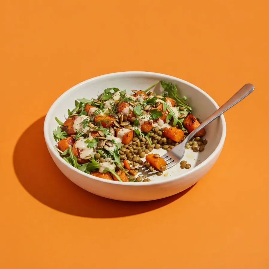 Roast carrot and lentil salad, photo 3