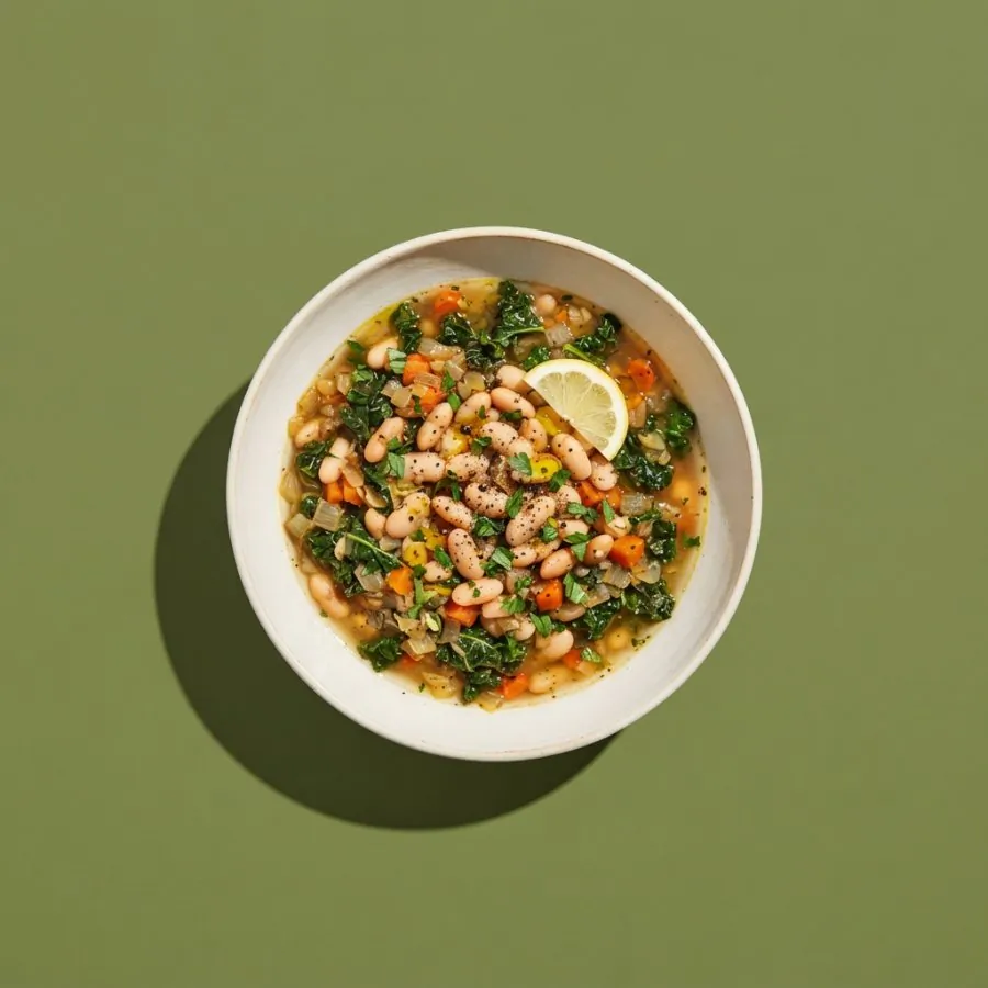 White bean and kale stew