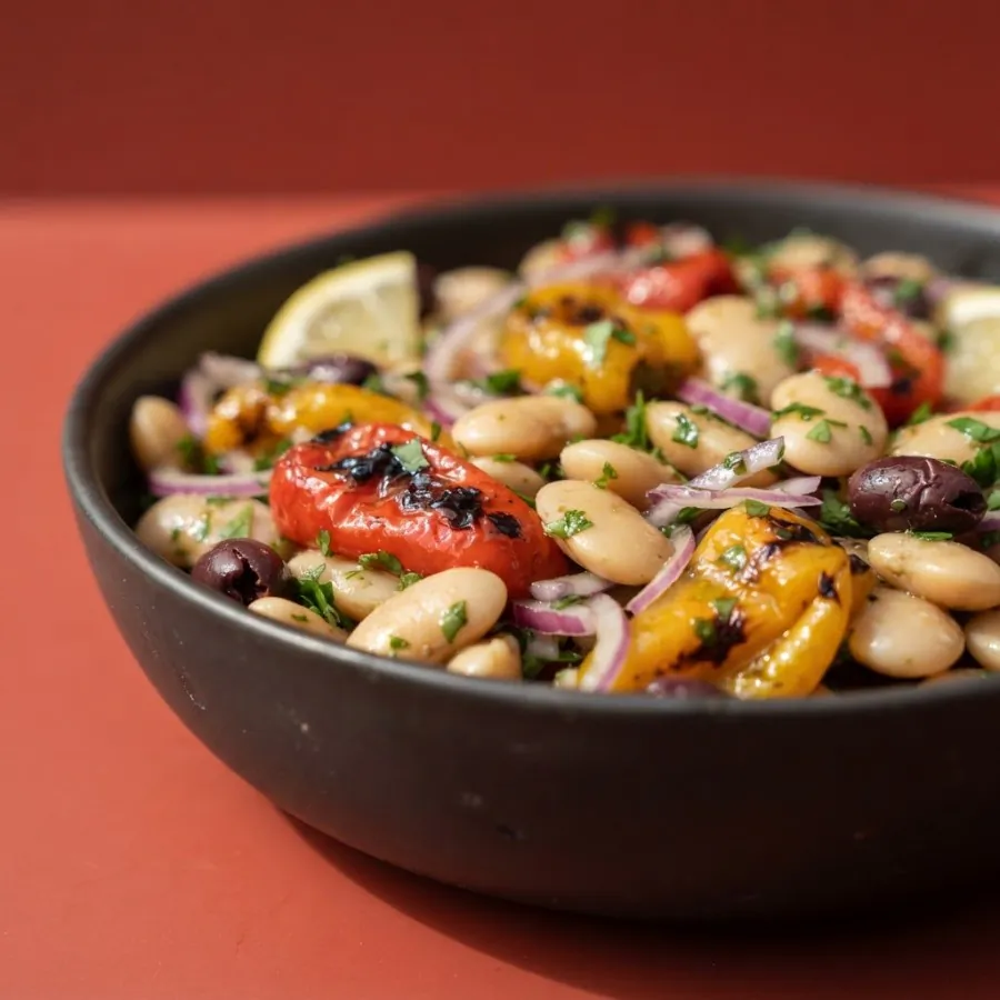 Butter bean and roast pepper salad, photo 2