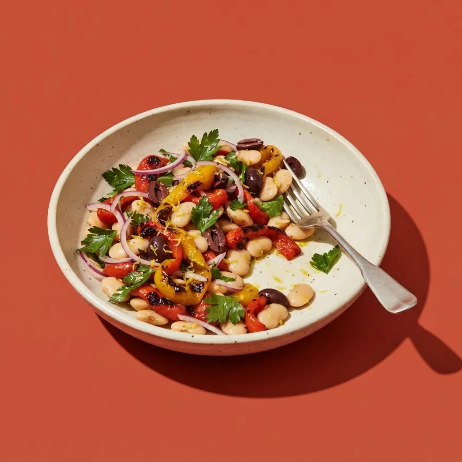 Butter bean and roast pepper salad, photo 3