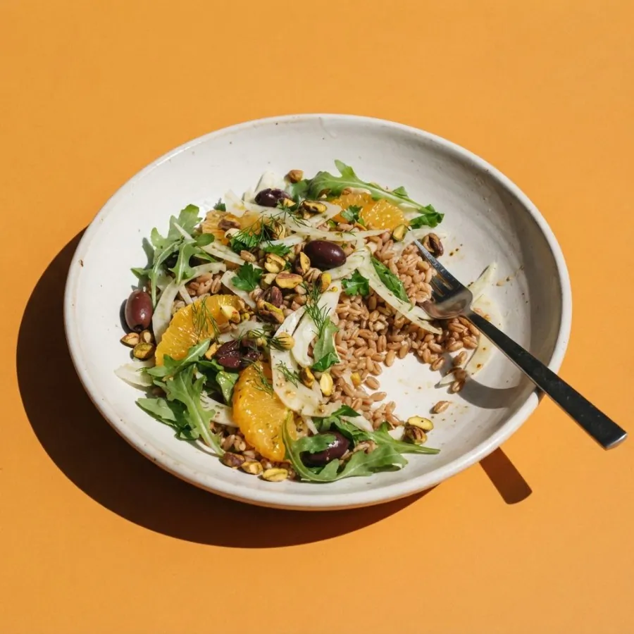 Farro, fennel and orange salad, photo 3