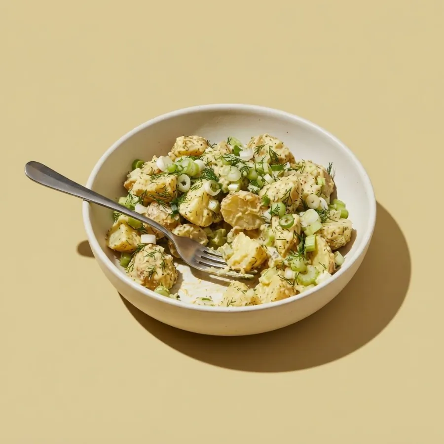 Potato salad with mustard and dill, photo 3
