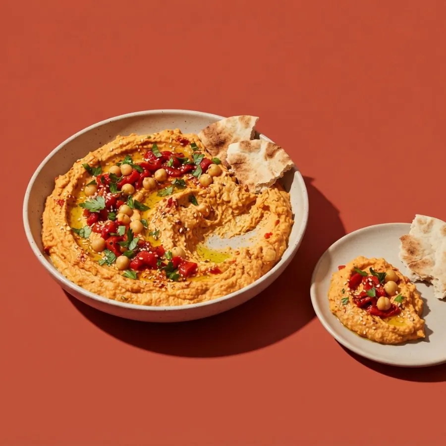 Roast red pepper hummus, photo 3