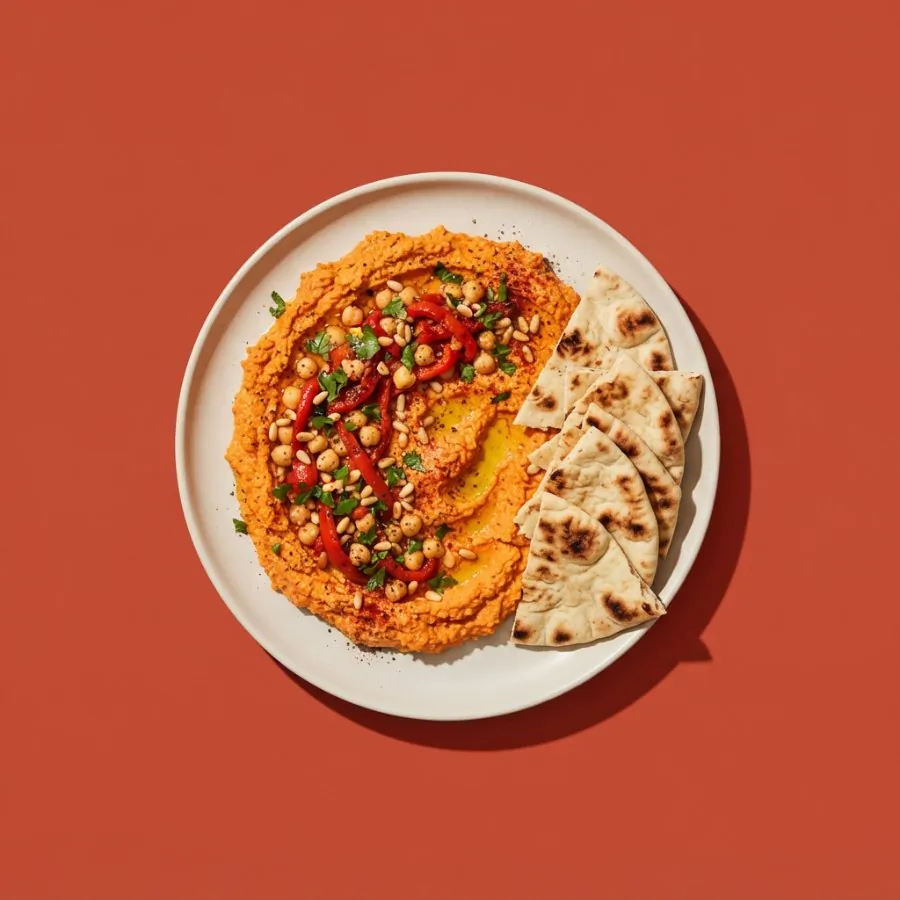 Roast red pepper hummus